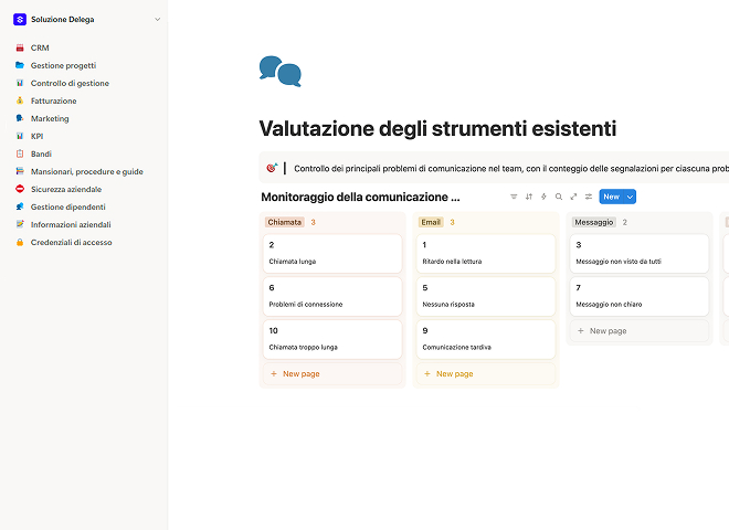 Valutazione degli strumenti esistenti