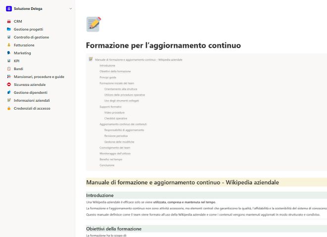 Formazione per l’aggiornamento continuo